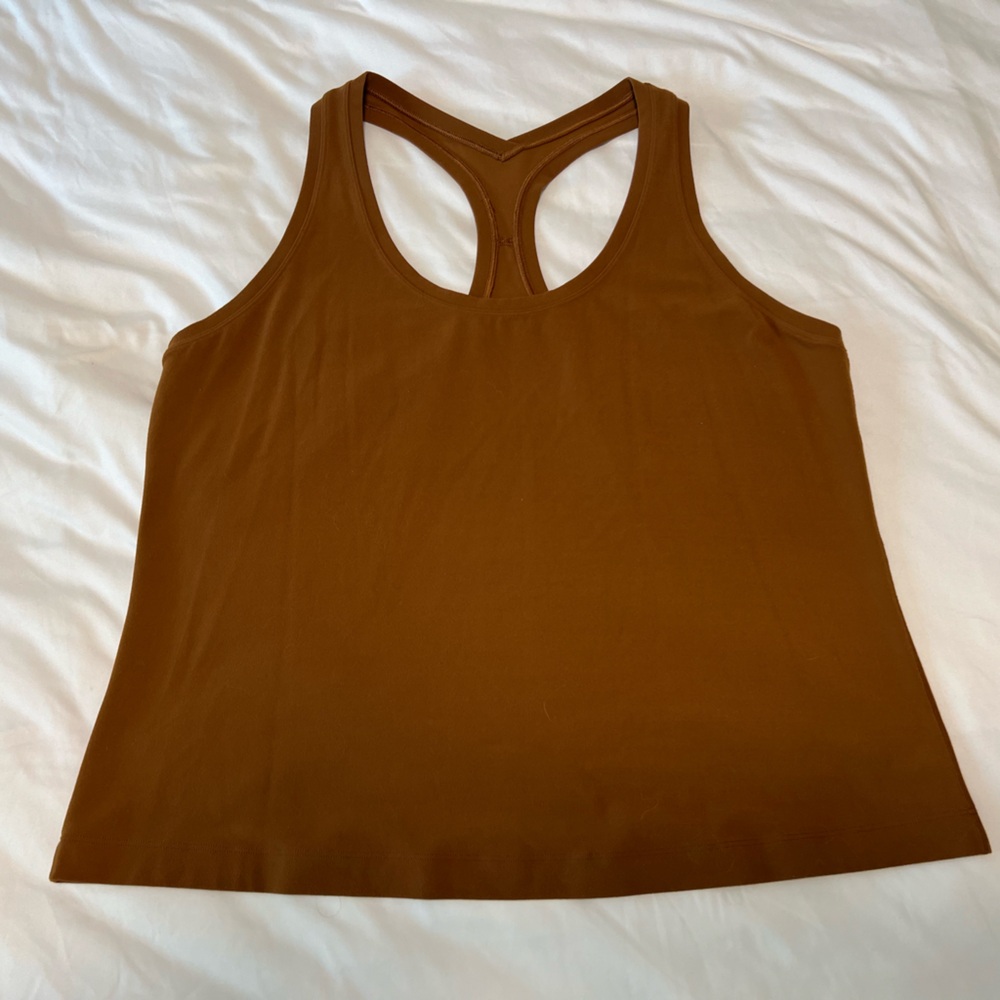 Lululemon - Cool Racerback Short Tank Top *Nulu in Copper Brown, Size 16